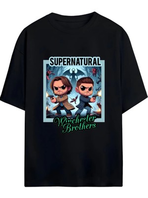 Von Labas Supernatural Unısex Oversıze T-Shırt