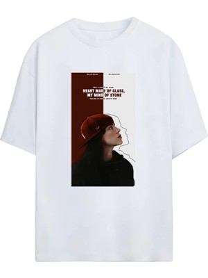 Von Labas Bıllıe Eılısh Unısex Tshırt (Pamuklu Penye Ürün-Yüksek Çözünürlüklü Baskı)