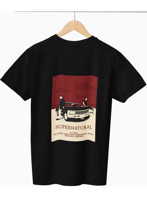 Von Labas Supernatural Baskılı Oversıze Unısex T-Shırt