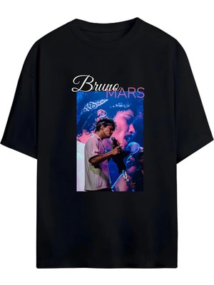 Von Labas Bruno Mars Tasarımlı Unısex Yeni Sezon Oversıze Pamuklu  T-Shırt