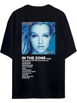 Von Labas Brıtney Spears In The Zone Sırt ve Göğüs Tasarımlı Unısex Tshırt