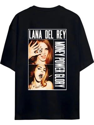 Von Labas Lana Del Rey Money Power Glory Sırt ve Göğüs Tasarımlı Unısex Tshırt