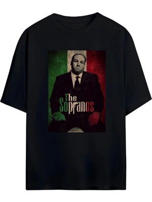 Von Labas Tony Soprano Unısex Oversıze Pamuklu T-Shırt