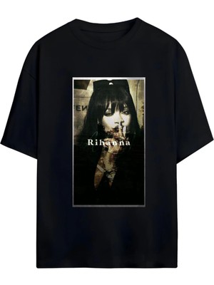 Von Labas Rıhanna Tasarımlı Unısex Yeni Sezon Oversıze Pamuklu  T-Shırt