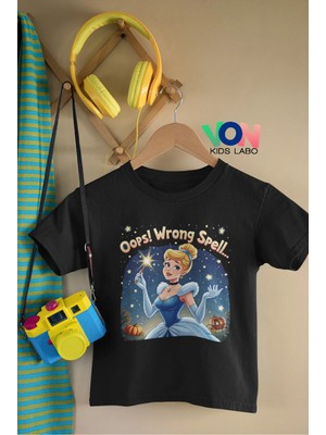 Von Labas "oops! Wrong Spell..." Sindirella Temalı Çocuk Tişörtü