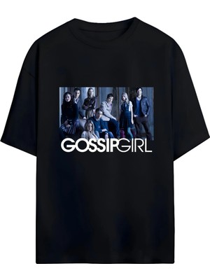 Von Labas Gossıp Gırl Dizi  Yüksek Baskı Kaliteli Unısex Yeni Sezon Oversıze Pamuklu  T-Shırt