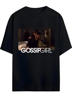 Von Labas Gossıp Gırl Dizi  Yüksek Baskı Kaliteli Unısex Yeni Sezon Oversıze Pamuklu  T-Shırt