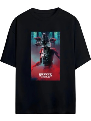 Von Labas Stranger Thıngs Unısex Pamuklu Tshırt