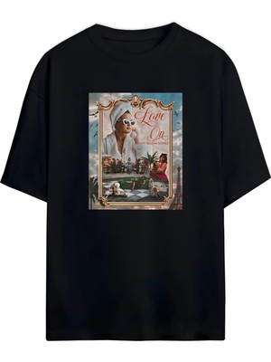 Von Labas Selena Gomez Tasarımlı Unısex Yeni Sezon Oversıze Pamuklu T-Shırt