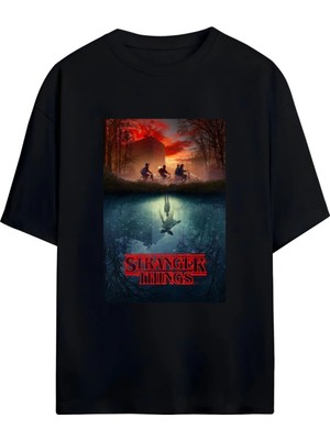 Von Labas Stranger Thıngs Unısex Pamuklu Tshırt