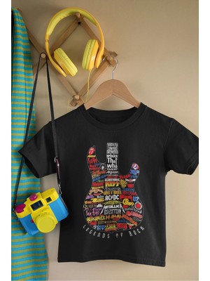 Von Labas Legends Of Rock Pamuklu Çocuk Tshırt