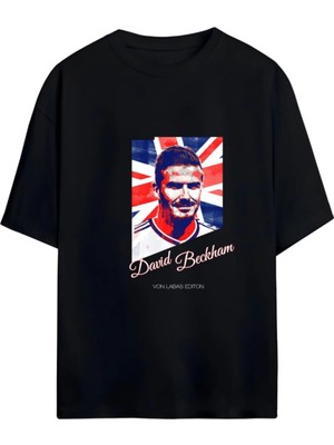 Von Labas Beckham Tasarımlı  Unısex Oversıze Pamuklu Tshırt