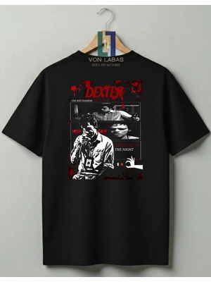 Von Labas Dexter Tasarımlı %100 Pamuklu Unisex Yüksek Baskı Kaliteli Tişört