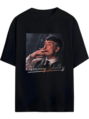 Von Labas Tommy Shelby,peakyblınders,thomas Shelby Tasarımlı Unısex Yeni Sezon Oversıze Pamuklu  T-Shırt