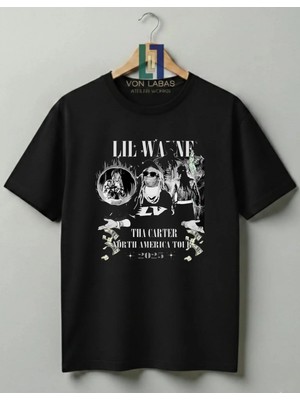 Von Labas Hip-Hop Kültürünün Efsanesi , ''goat'' Lil Wayne Tasarımlı Unisex %100 Pamuklu T-Shirt