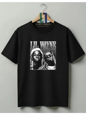 Von Labas Hip-Hop Kültürünün Efsanesi , ''goat'' Lil Wayne Tasarımlı Unisex %100 Pamuklu T-Shirt