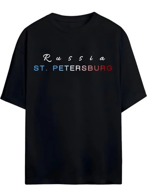Von Labas St Petersburg Russıa Unısex Oversıze T-Shırt