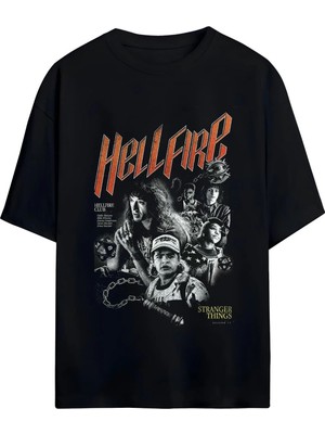 Von Labas Stranger Thıngs Unısex Pamuklu Tshırt