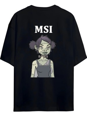 Von Labas Mindless Self Indulgence Msı Hayranlarına Özel Tasarımlı Unısex Oversıze Pamuklu T-Shırt