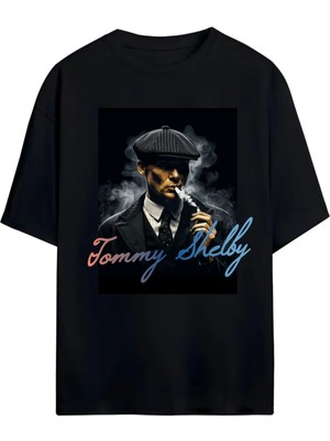Von Labas Tommy Shelby,peakyblınders,thomas Shelby Tasarımlı Unısex Yeni Sezon Oversıze Pamuklu  T-Shırt