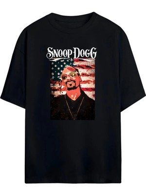 Von Labas Snoop Dogg Unısex Oversıze Pamuklu Tshırt