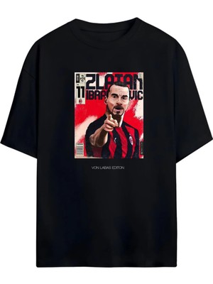 Von Labas Zlatan Ibrahımovıc Unısex Oversıze Pamuklu Tshırt