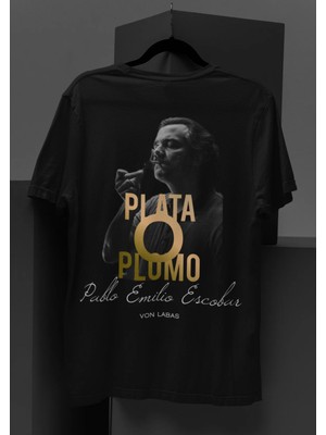 Von Labas Pablo Plato O Plomo Tasarımlı Unısex Oversıze Pamuklu Tshırt