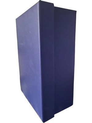 Pin No:1 Lacivert Dikdörtgen Hediye Kutusu 18,5X12,5X7,3 - Tekli