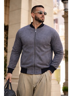 Comstar Erkek Trend Basic Günlük Premium Füme Nubuk Ceket