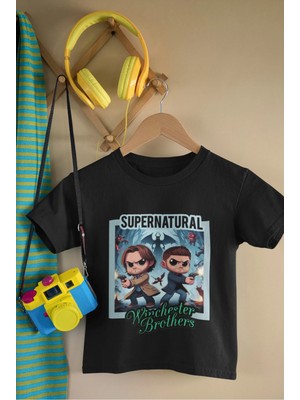 Von Labas Supernatural Pamuklu Çocuk Tshırt