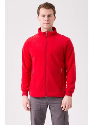 Kardelen İş Elbiseleri Galanthus Polar Mont Erkek Fermuarlı Sıcak Tutan Rahat ve Dayanıklı Kışlık Ceket