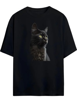 Von Labas Cat Unısex  Oversıze T-Shırt