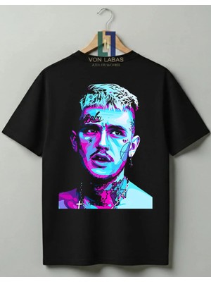 Von Labas Lil Peep Hellboy Özel Tasarım Baskılı %100 Pamuklu Unisex Tişört
