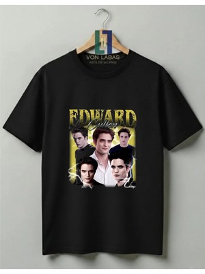 Von Labas Özel Tasarım Twilight Baskılı Unisex Premium Pamuklu Tişört