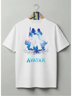 Von Labas Avatar Tasarımlı %100 Pamuklu Unisex Yüksek Baskı Kaliteli Tişört