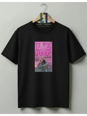 Von Labas Lil Peep Hellboy Özel Tasarım Baskılı %100 Pamuklu Unisex Tişört