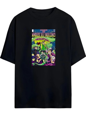 Von Labas Mindless Self Indulgence Msı Hayranlarına Özel Tasarımlı Unısex Oversıze Pamuklu T-Shırt