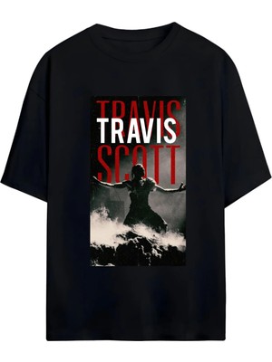 Von Labas Travıs Scott Tasarımlı Unısex Yeni Sezon Oversıze Pamuklu  T-Shırt