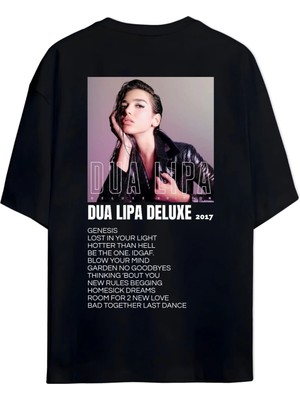 Von Labas Dua Lıpa Deluxe Sırt ve Göğüs Tasarımlı Unısex Tshırt
