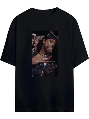 Von Labas Rıhanna Tasarımlı Unısex Yeni Sezon Oversıze Pamuklu  T-Shırt