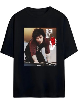 Von Labas Green Day Yeni Sezon Unısex Oversıze Pamuklu T-Shırt