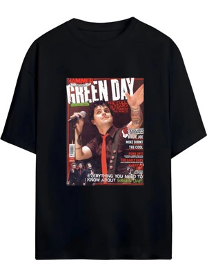 Von Labas Green Day Yeni Sezon Unısex Oversıze Pamuklu T-Shırt