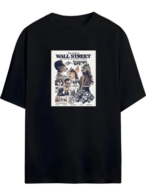 Von Labas The Wolf Of Wall Street (Para Avcısı) Tasarım %100 Pamuklu Unisex Tişört