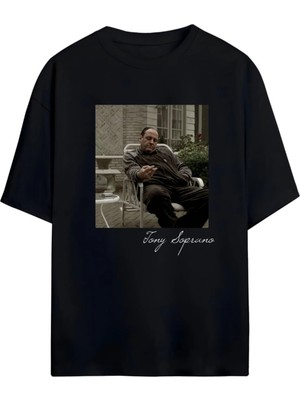 Von Labas Tony Soprano Unısex Oversıze Pamuklu T-Shırt