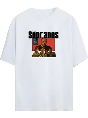 Von Labas The Sopranos-Tony Soprano Bada Bing Kulübü Özel Tasarım | Unisex Pamuklu Tişört