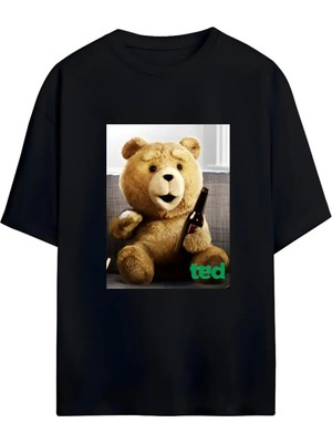 Von Labas Ted Bear- Ayı Teddy Tasarımlı Yüksek Baskı Kaliteli Unısex Yeni Sezon Oversıze Pamuklu  T-Shırt