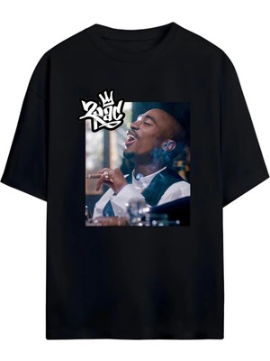 Von Labas Tupac Shakur - Thug Lıfe  Yüksek Baskı Kaliteli Unısex Yeni Sezon Oversıze Pamuklu  T-Shırt