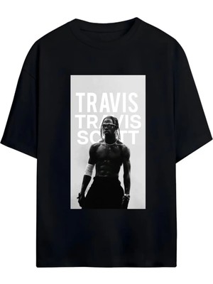 Von Labas Travıs Scott Tasarımlı Unısex Yeni Sezon Oversıze Pamuklu  T-Shırt
