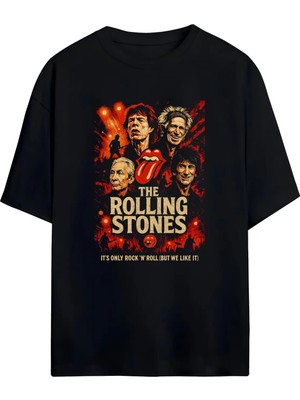 Von Labas ''the Rolling Stones Tişörtüyle Rock'n Roll Ruhunu Yaşa!'' The Rollıng Stones Unısex Pamuklu T-Shırt