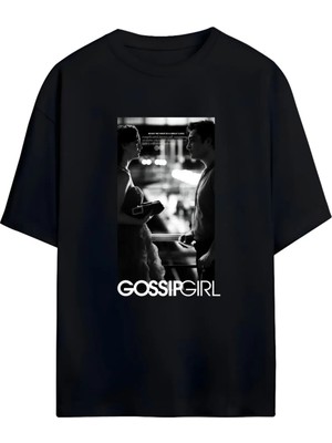 Von Labas Gossıp Gırl Dizi  Yüksek Baskı Kaliteli Unısex Yeni Sezon Oversıze Pamuklu  T-Shırt